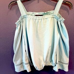 This is a fun blue summer top